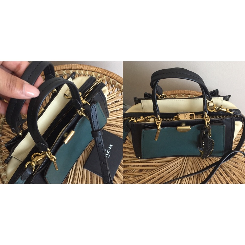 Coach Dreamer 21 Crossbody Bag Color Block Green Mini - Picture 7 of 7